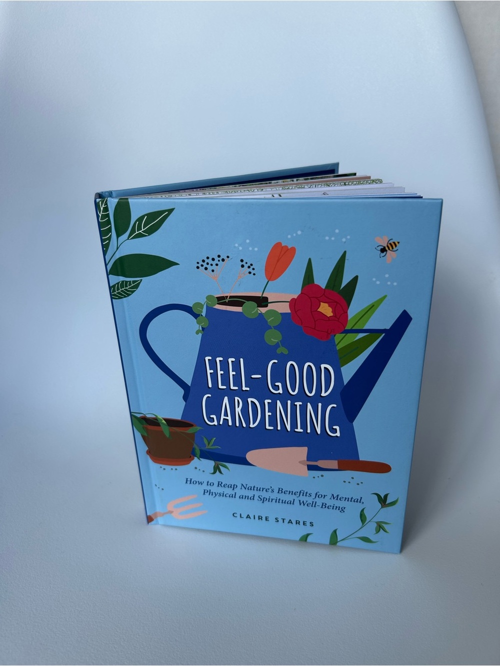 Feel-Good Gardening Hardcover Book - Blue